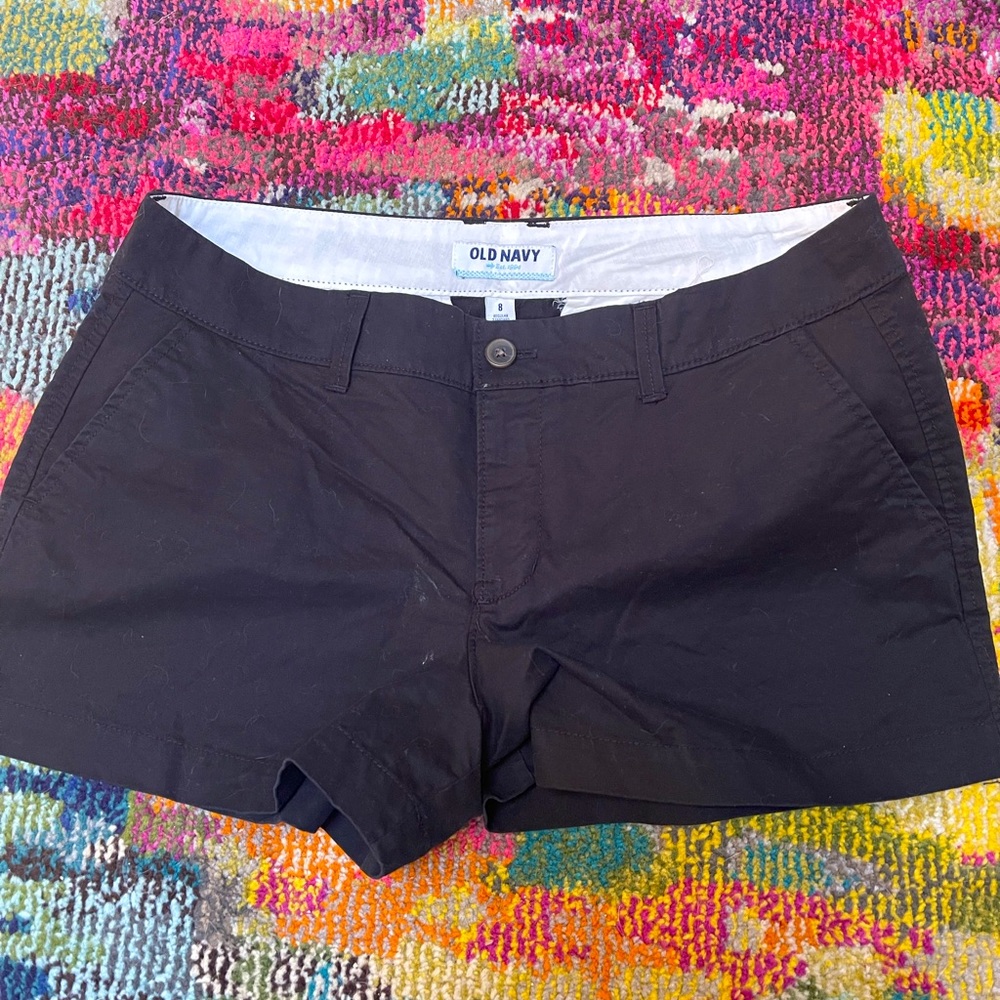 Old Navy, Black Shorts, Size 8